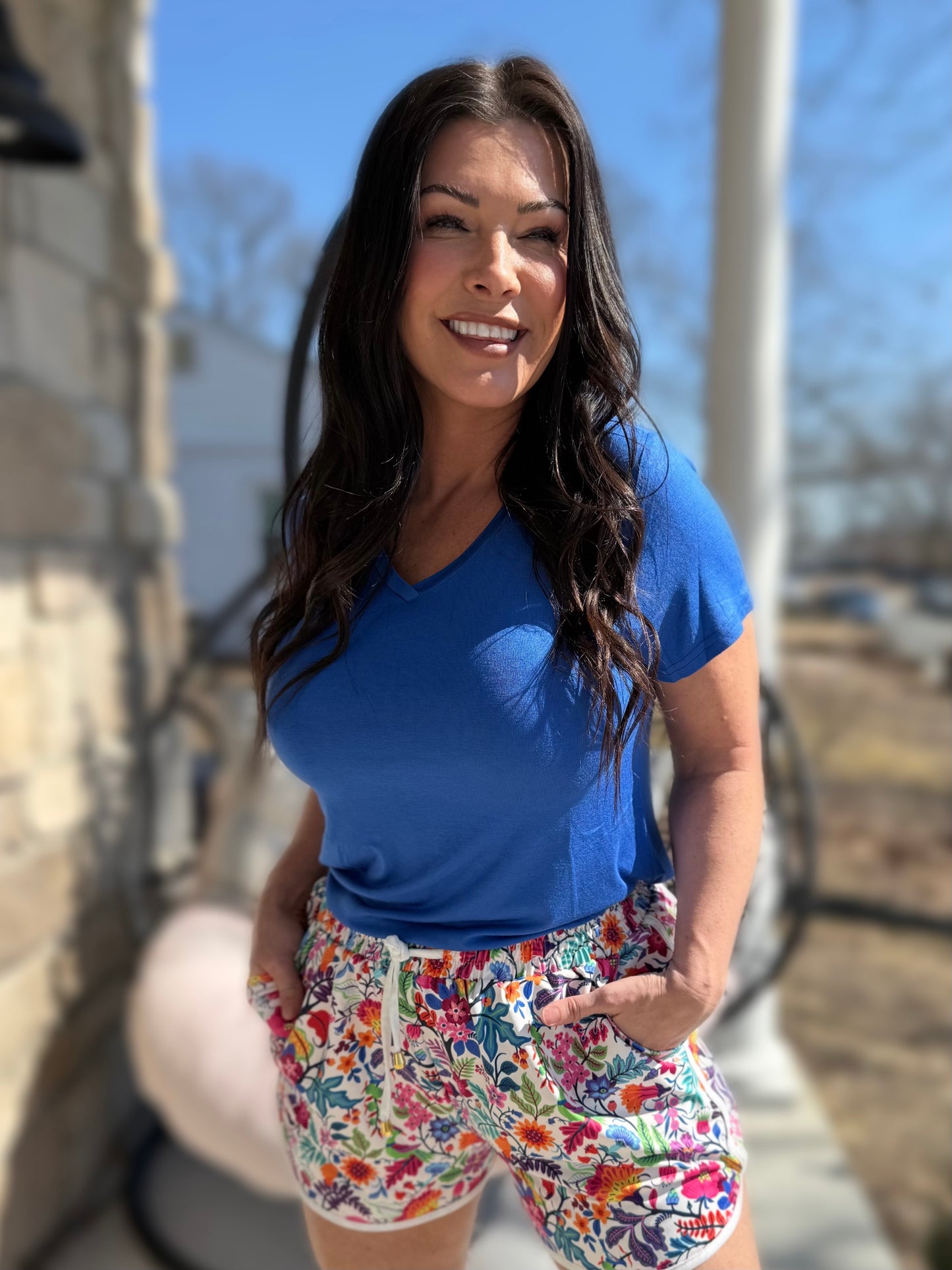 Jess Lea Basic Tee - Royal Blue