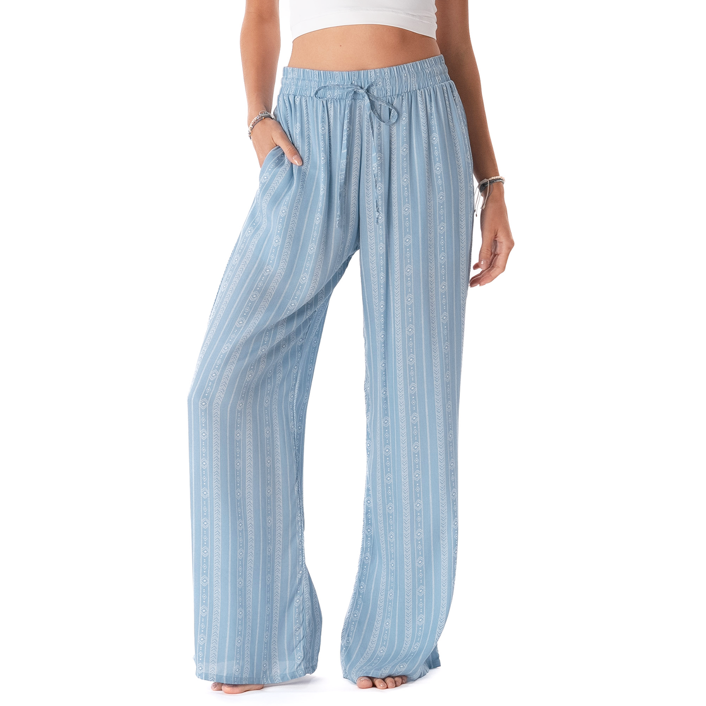 Off the Clock Drawstring Pants- Sea Blue 98240