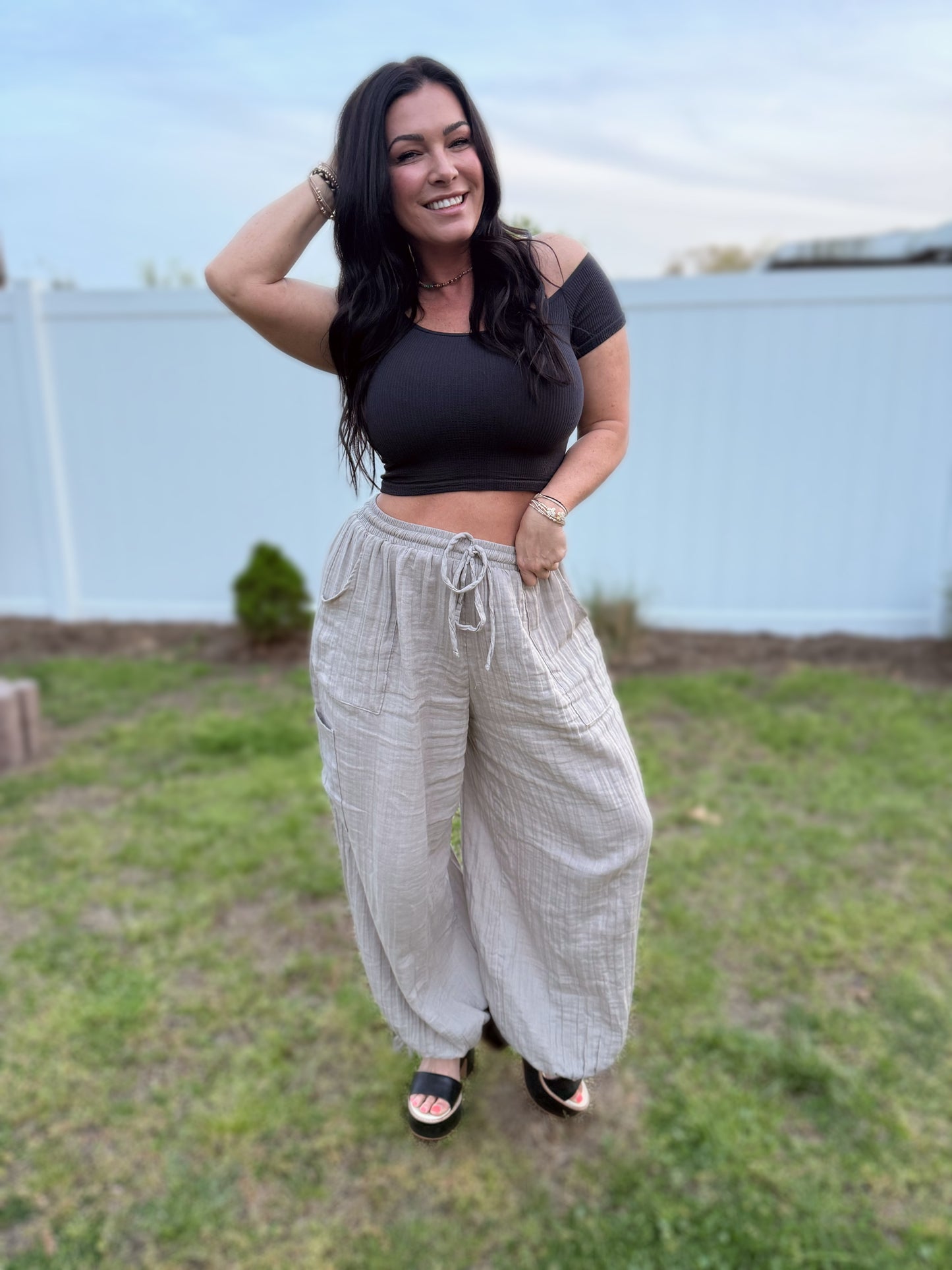 Out of the Office Cargo Pants- Driftwood 80125C