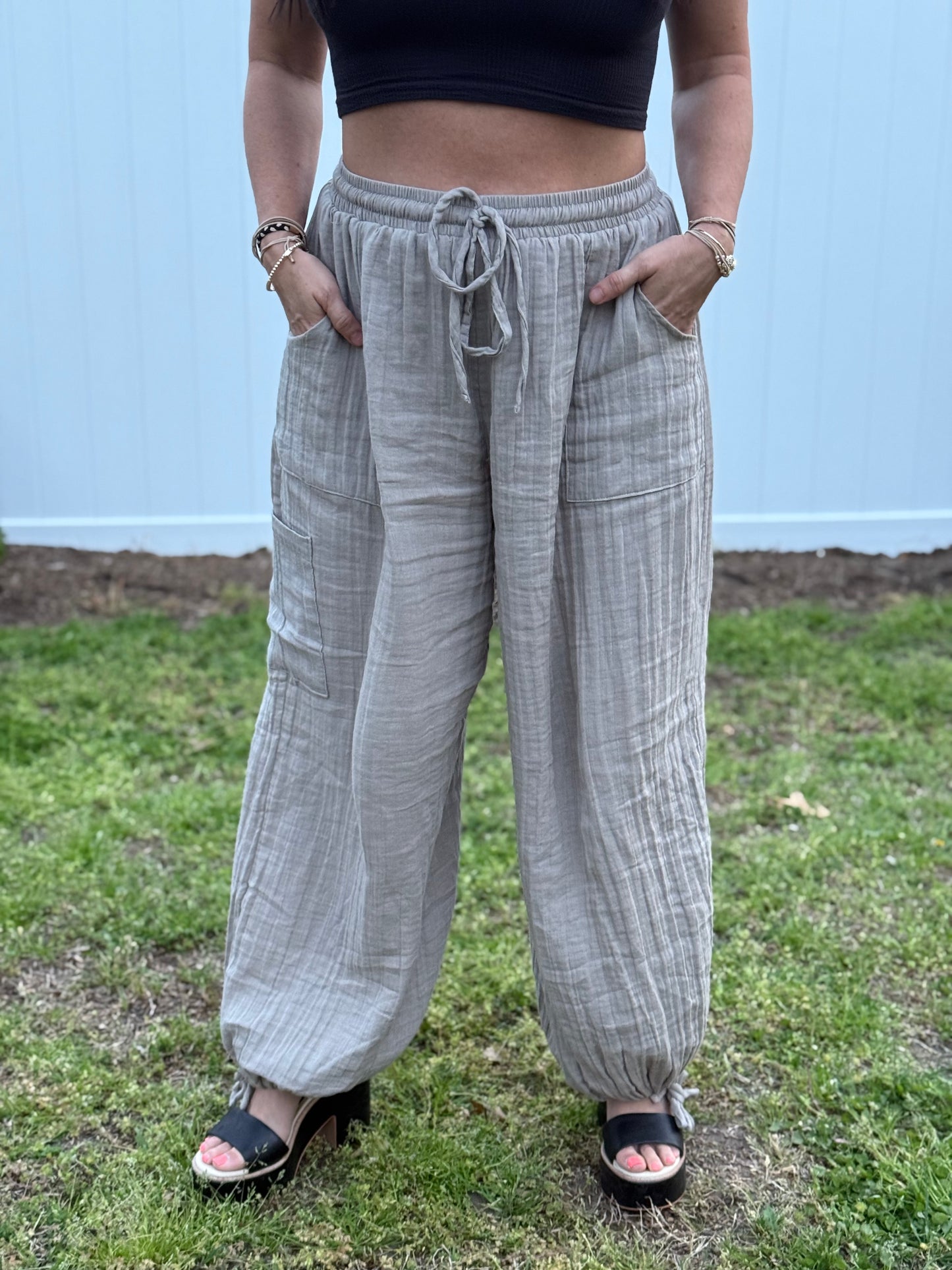 Out of the Office Cargo Pants- Driftwood 80125C