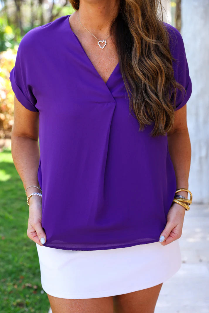 Do what I want Summer Top- Purple WHIT27