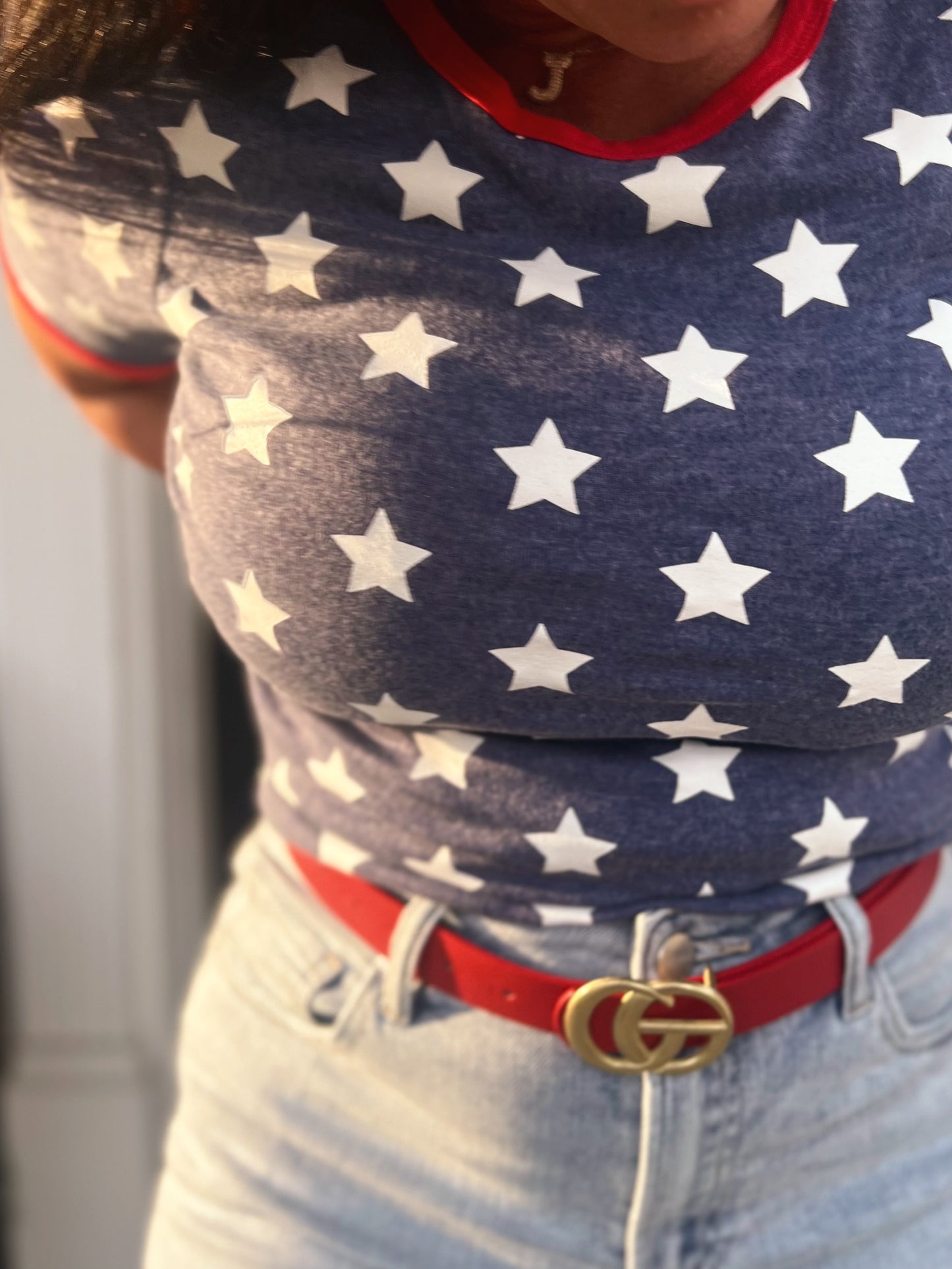 Starry Morning Ampersand Fitted Tee