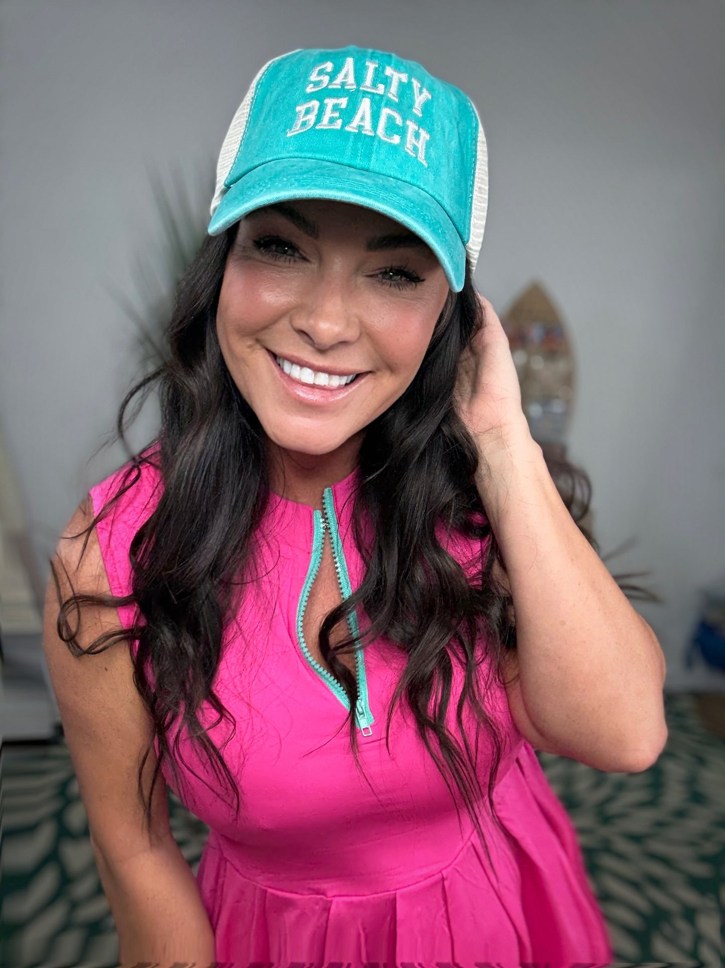 SALTY BEACH Baseball Cap- MINT capm2698