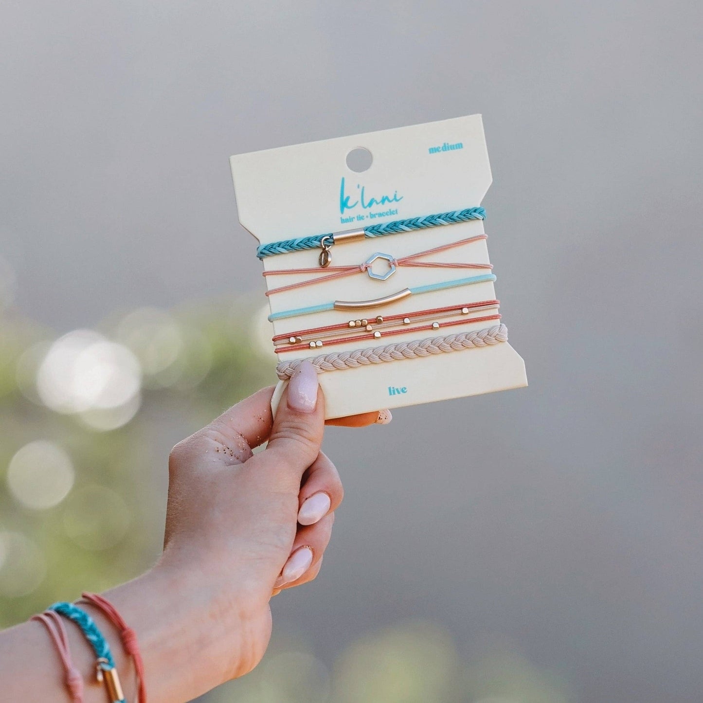 Live: K'lani hair tie & bracelets