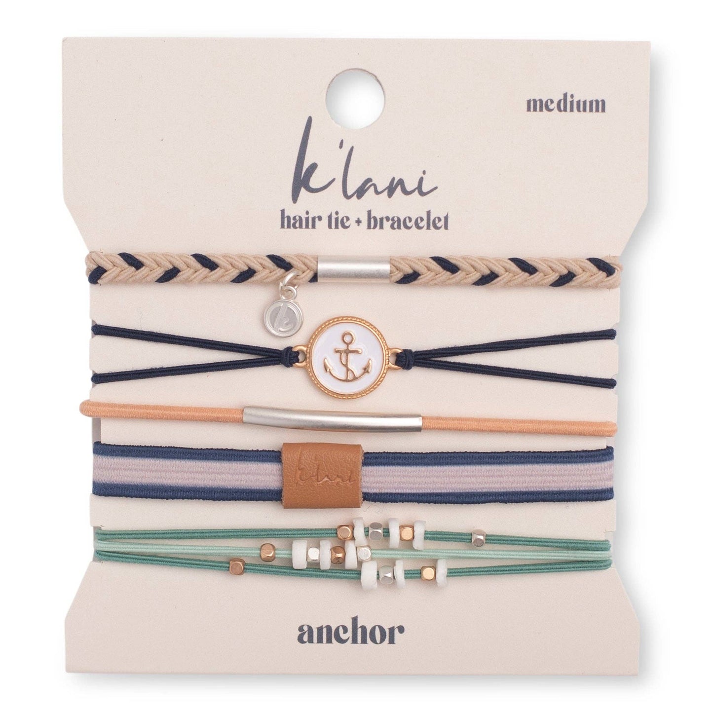 K'Lani Hair Tie/ Bracelets: Anchor