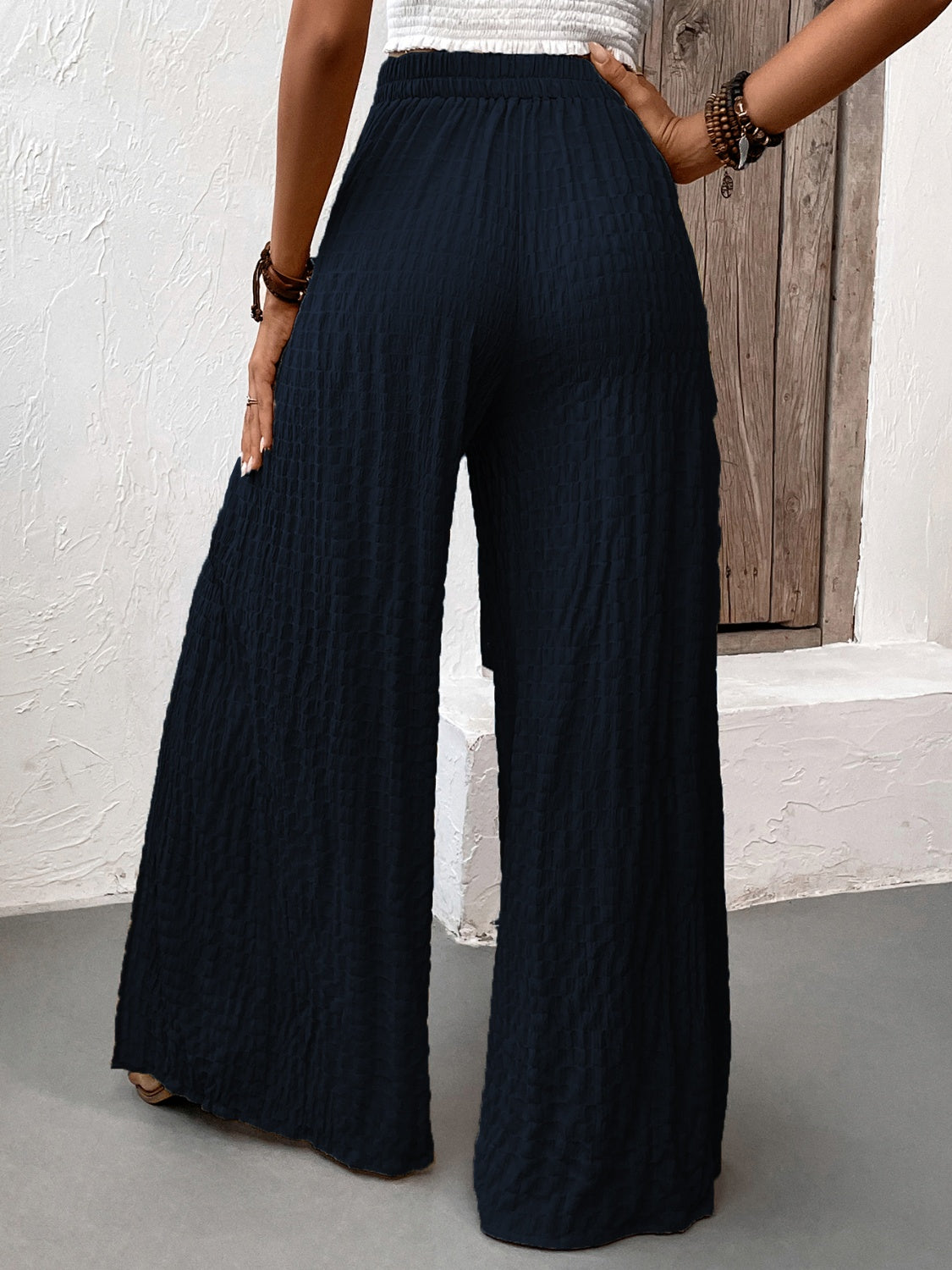 Elevate Me Wide Leg Pants- 2 Colors (Black, French Blue)