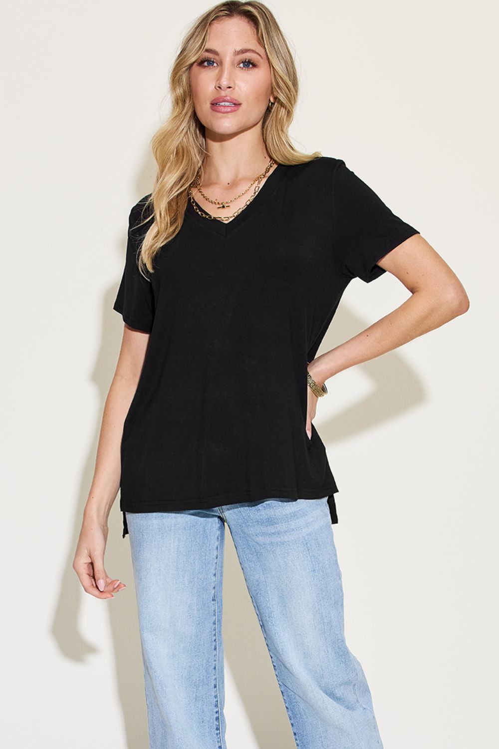 7 Colors- Vneck Tee