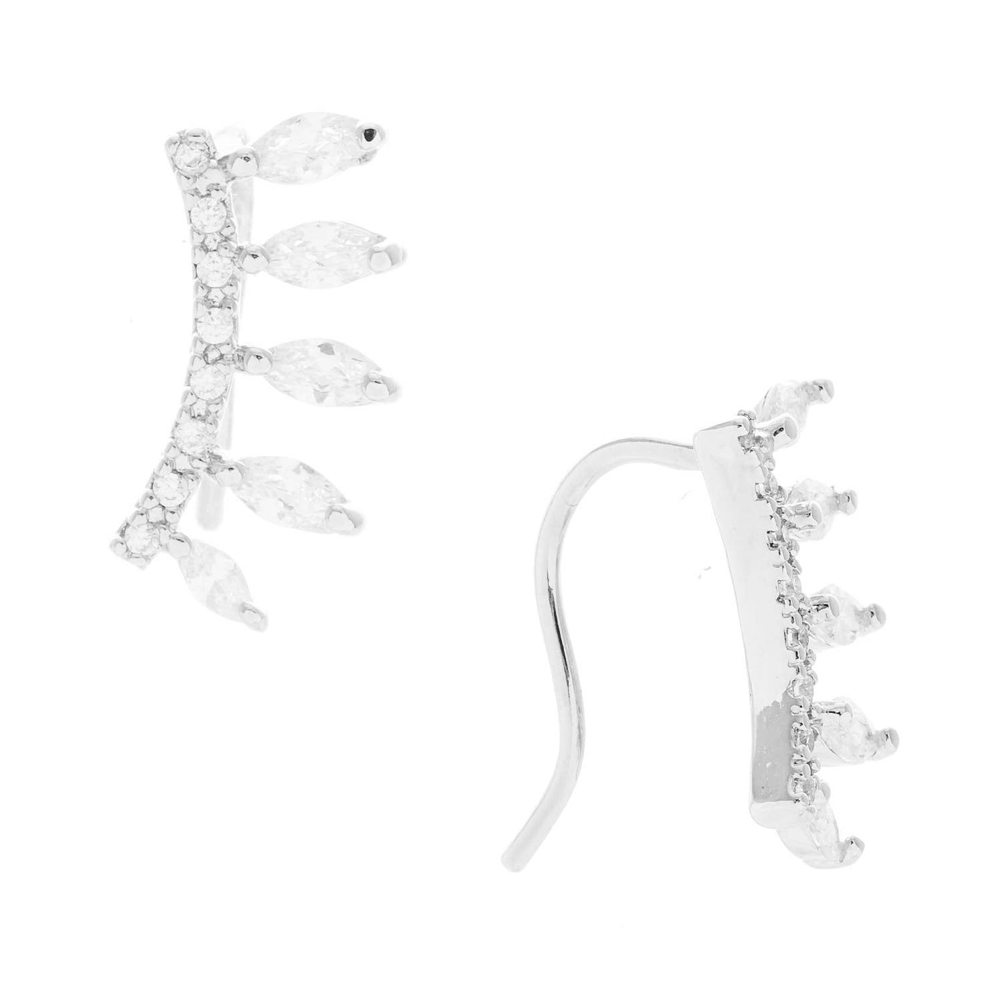 CZ Gold Dipped Ear Crawler