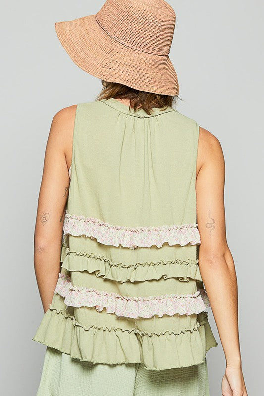 POL Ruffle Me Up - Sage