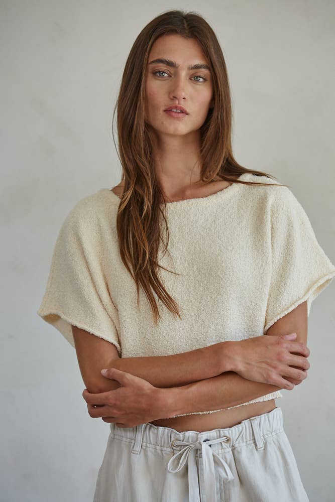 Knit Top- Buttercream W1766