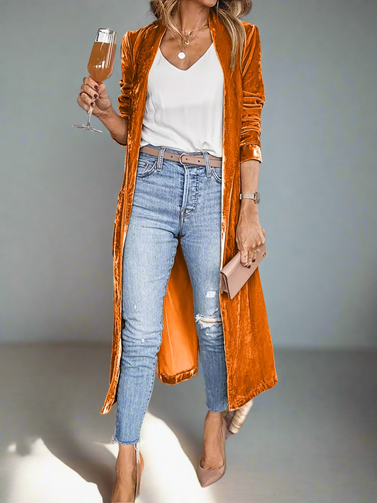 Velvet Jacket- Terracotta