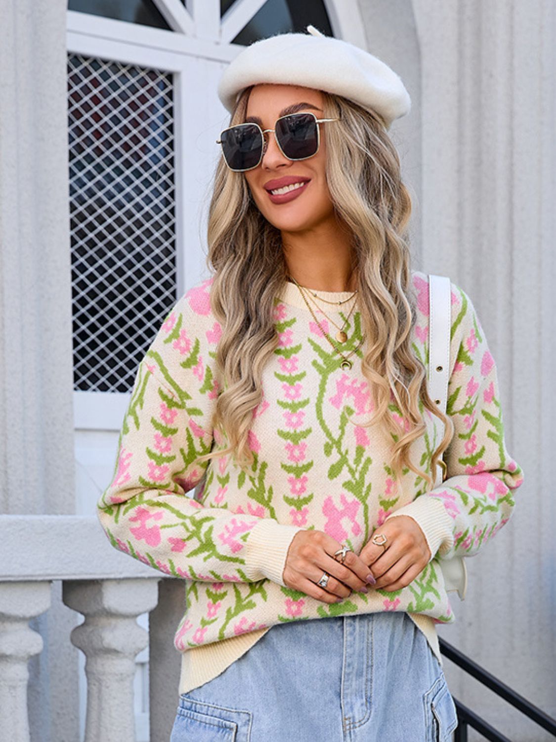 Spring is coming Sweater- 3 Colors (Pastel Yellow, Black, Scarlet)
