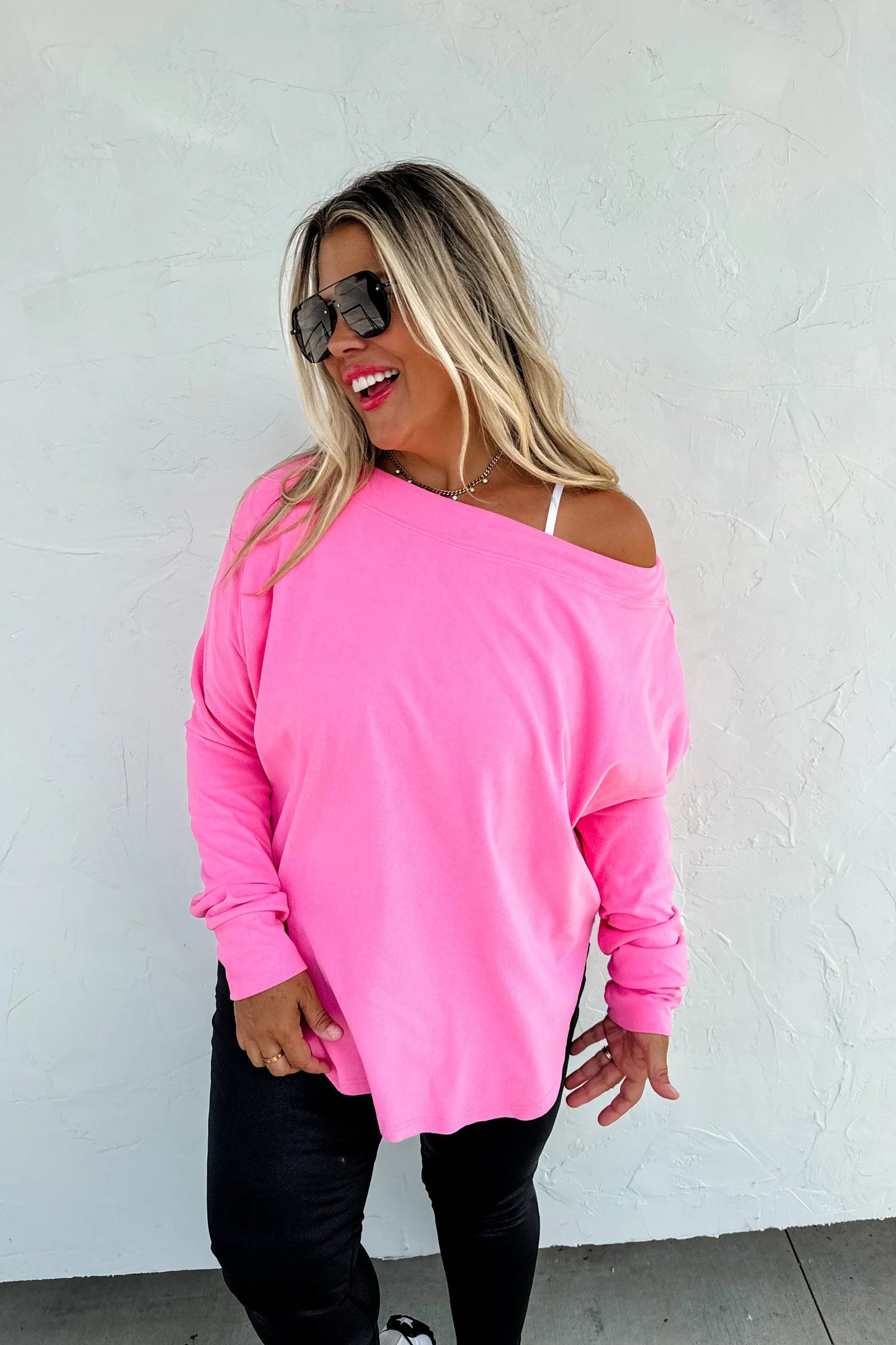 Softer Side Long Sleeve Top
- Pink