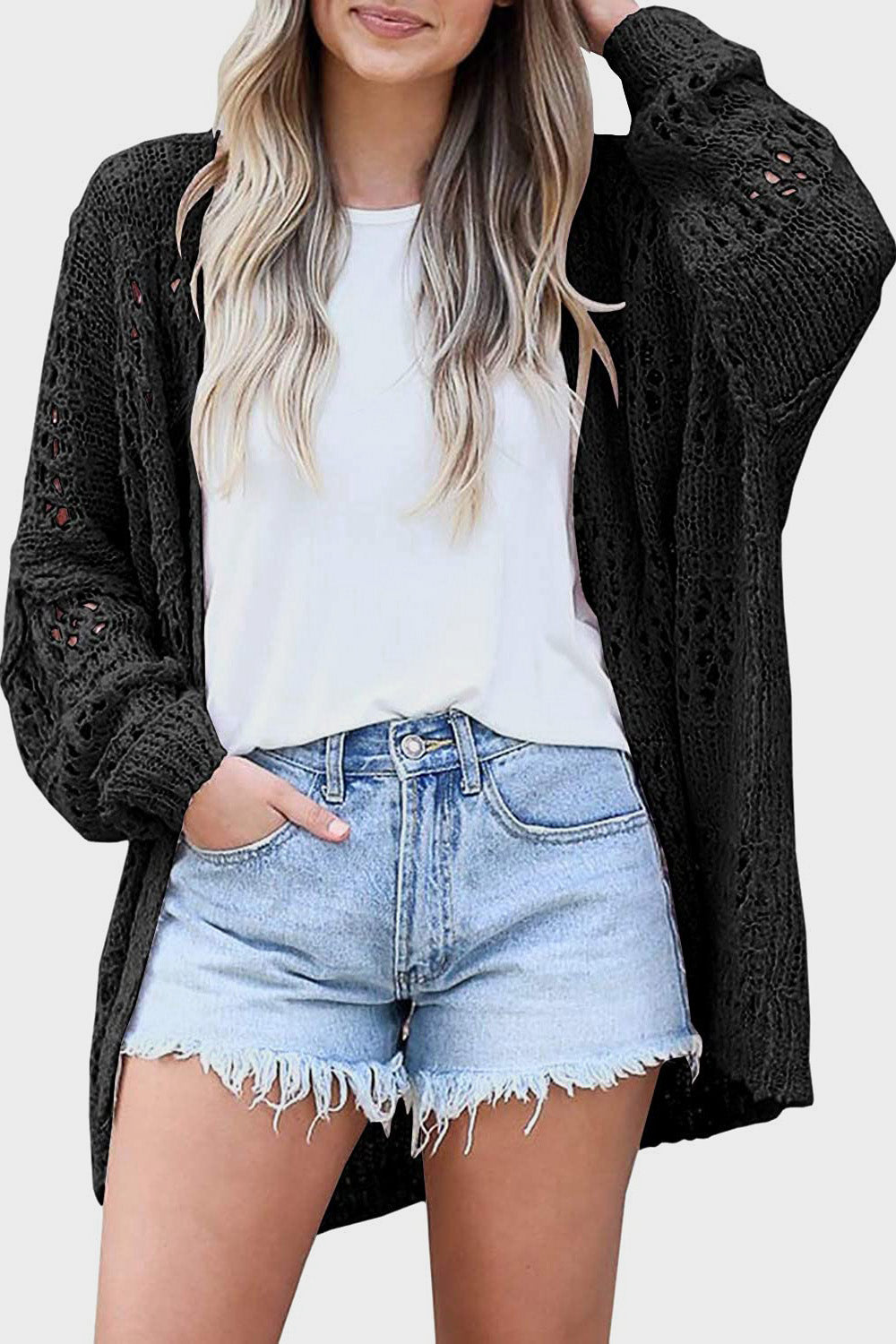 DOORBUSTER FRiday Vibes Cardigan- 6 Colors (Matcha, Black, Lavender, Sand, Cloudy Blue, Cream)