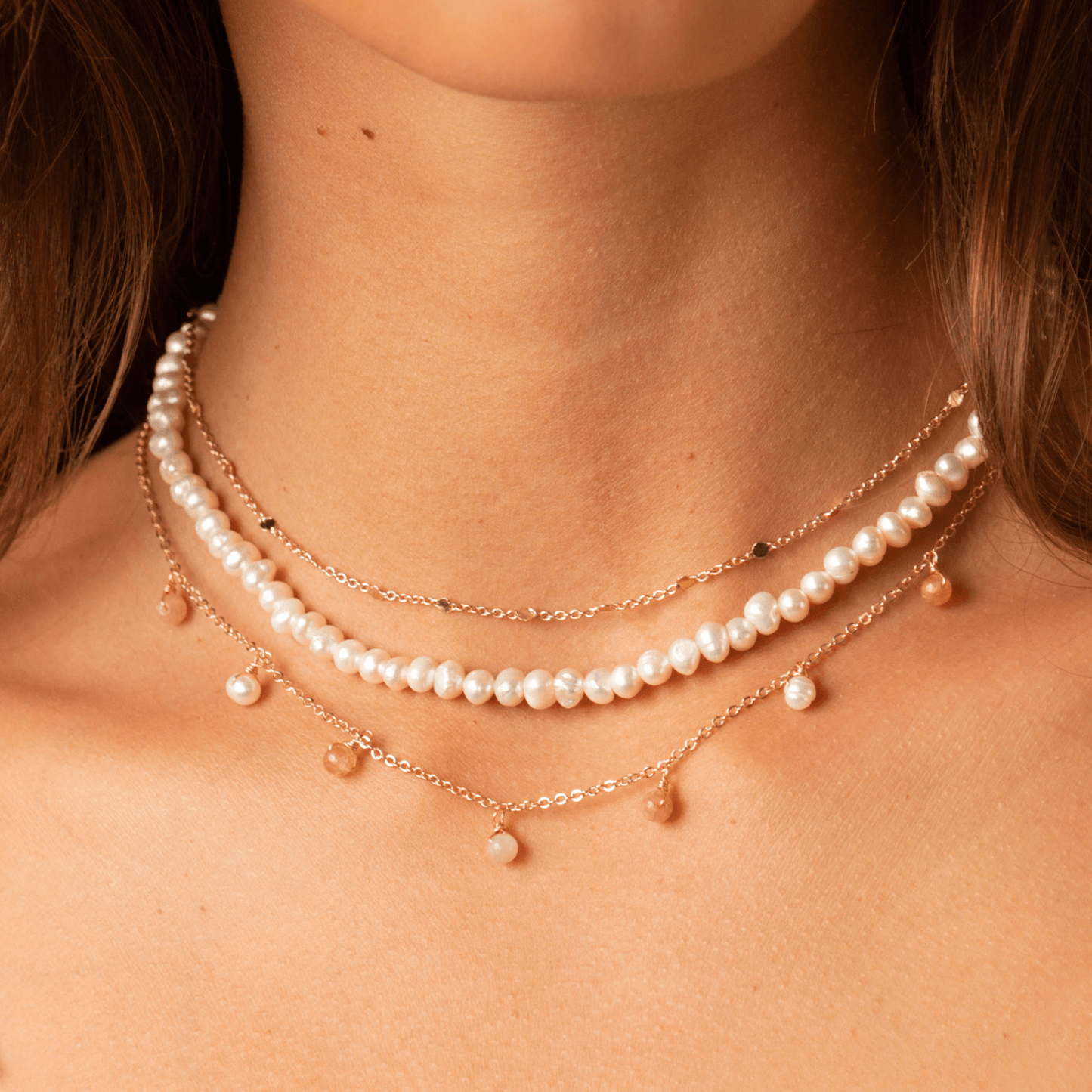 Champagne Problems Healing Pearl Necklace