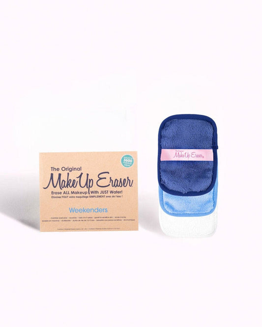 Weekenders Blue 3pc makeup Eraser Set