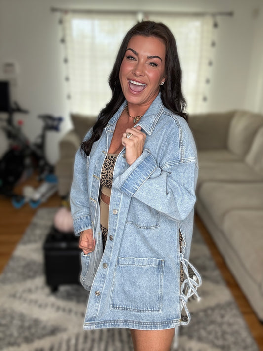 Bring it On Oversized Denim Jacket