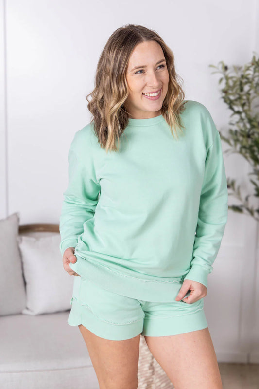 Lounge Days French Terry Pullover - Mint MM4567