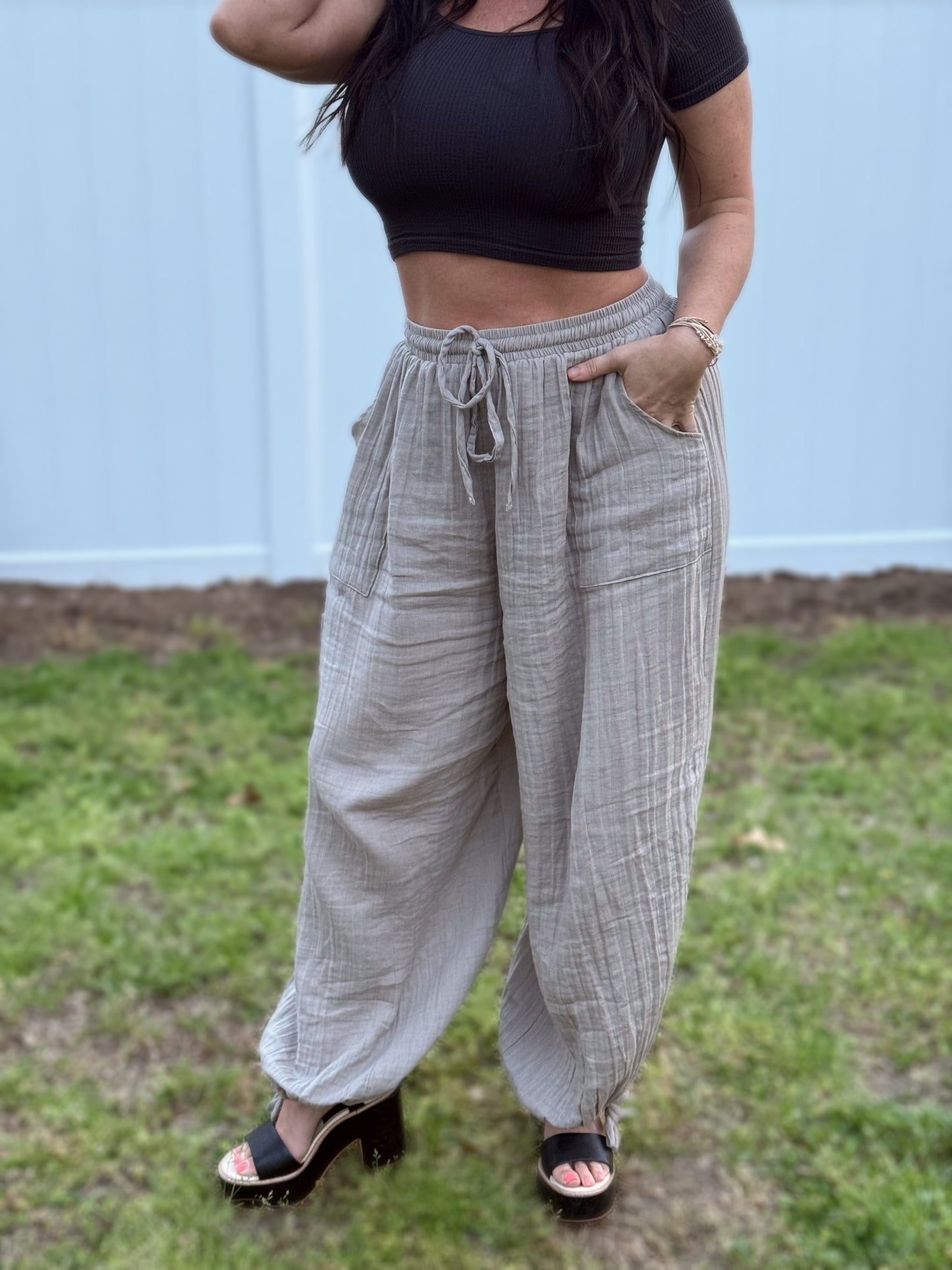 Out of the Office Cargo Pants- Driftwood 80125C