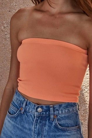 Sunkissed Queen Tube Top- Neon Orange