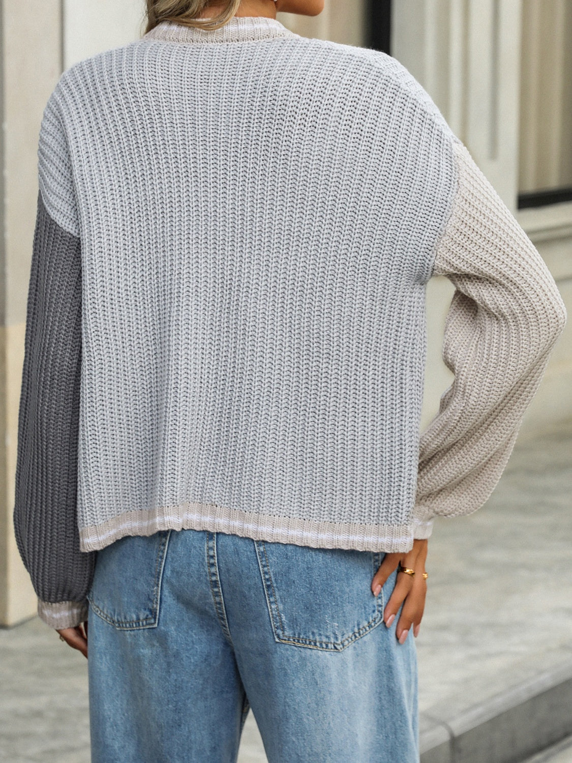 Sweet Parisian Sweater- 4 Colors (Watermelon Pink, Purple, Black, Grey)