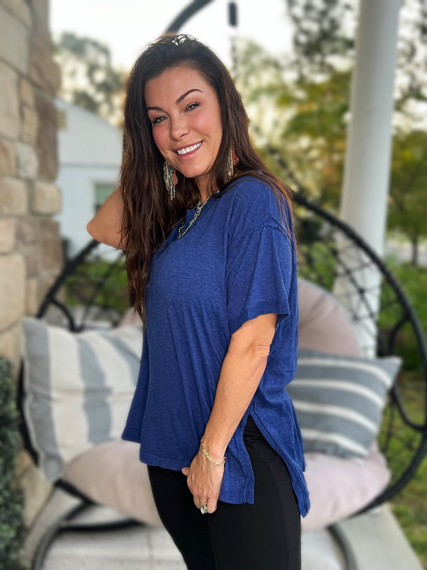 Electric Love Short Sleeve- Navy