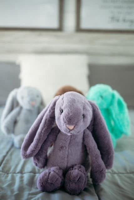 Swanky Plush Bunny- Purple