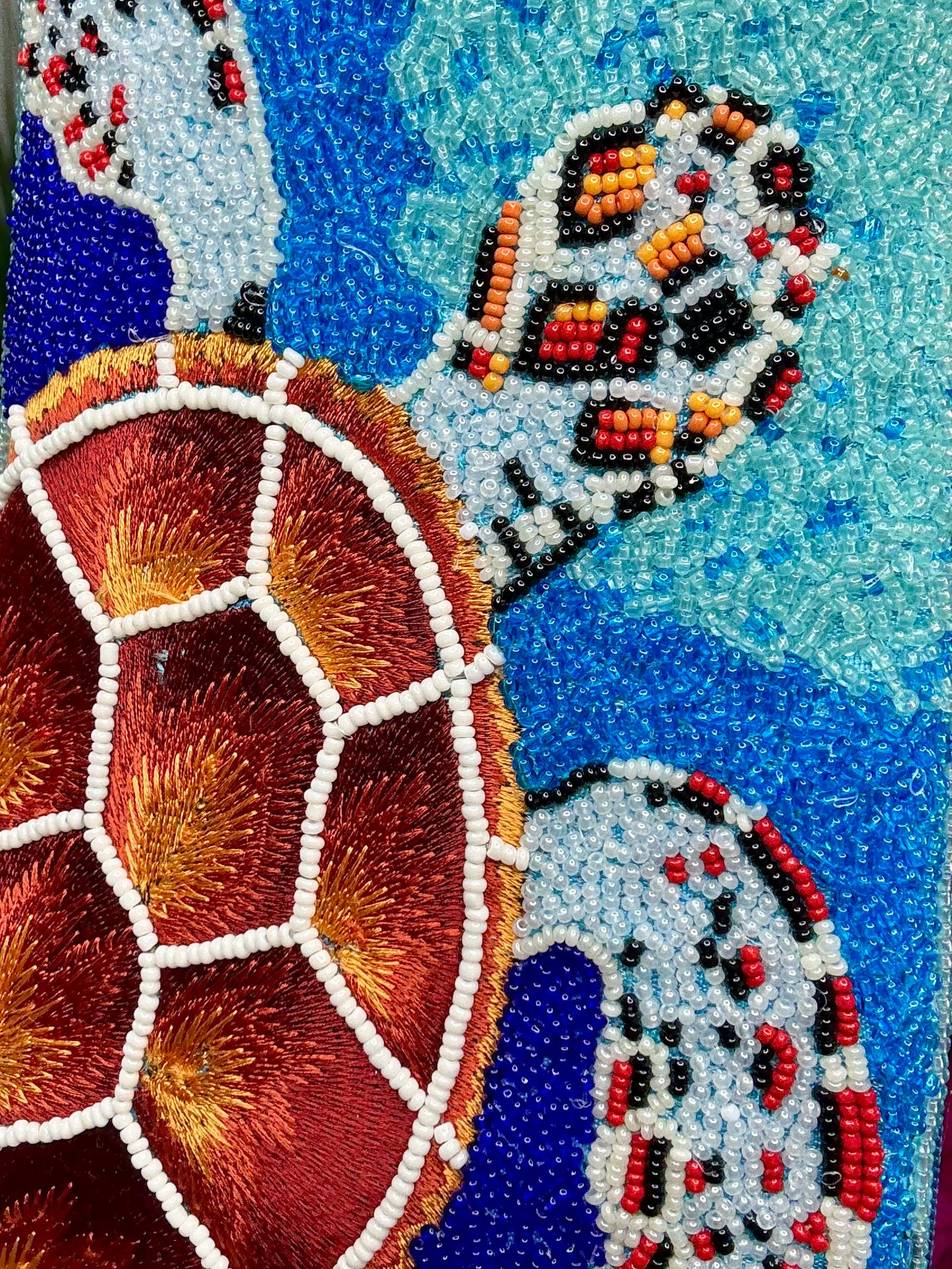 Sea Me Rollin’ Beaded Crossbody Bag
