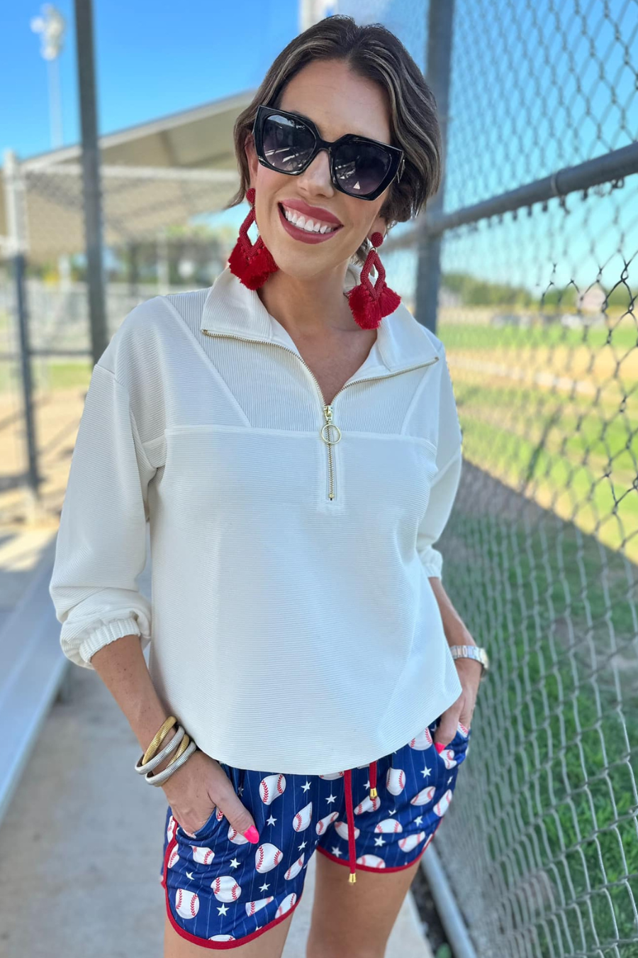 PREORDER-Out Of Your League Baseball Drawstring Everyday Shorts