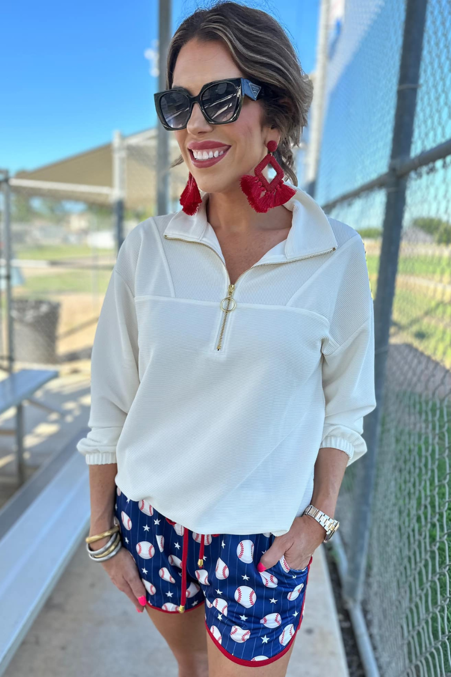 PREORDER-Out Of Your League Baseball Drawstring Everyday Shorts