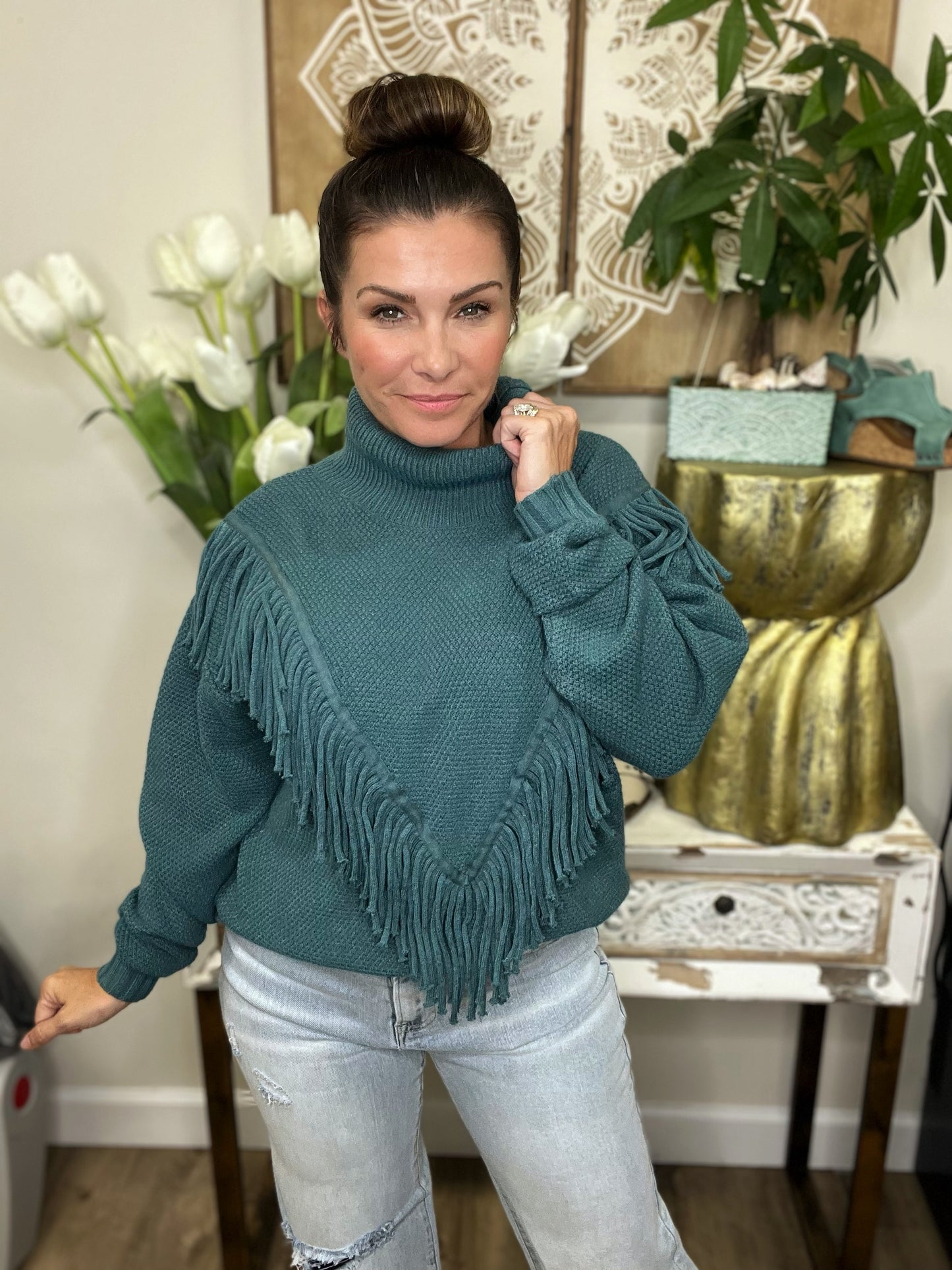 Timeless Beauty Sweater- 5 Colors (Deep Teal, Black, Tan, Gray, Beige)