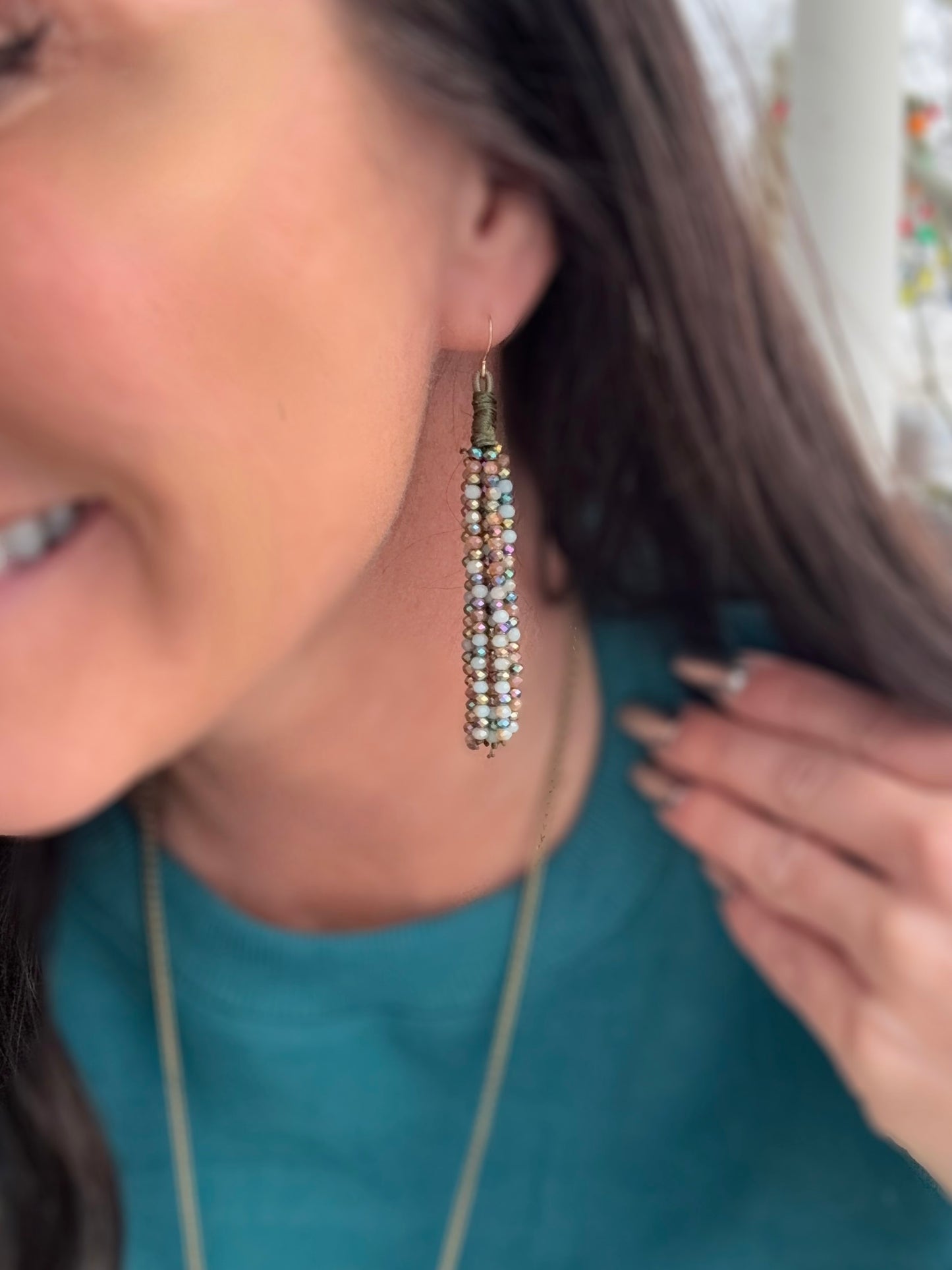 Stronger Days Beaded Earrings