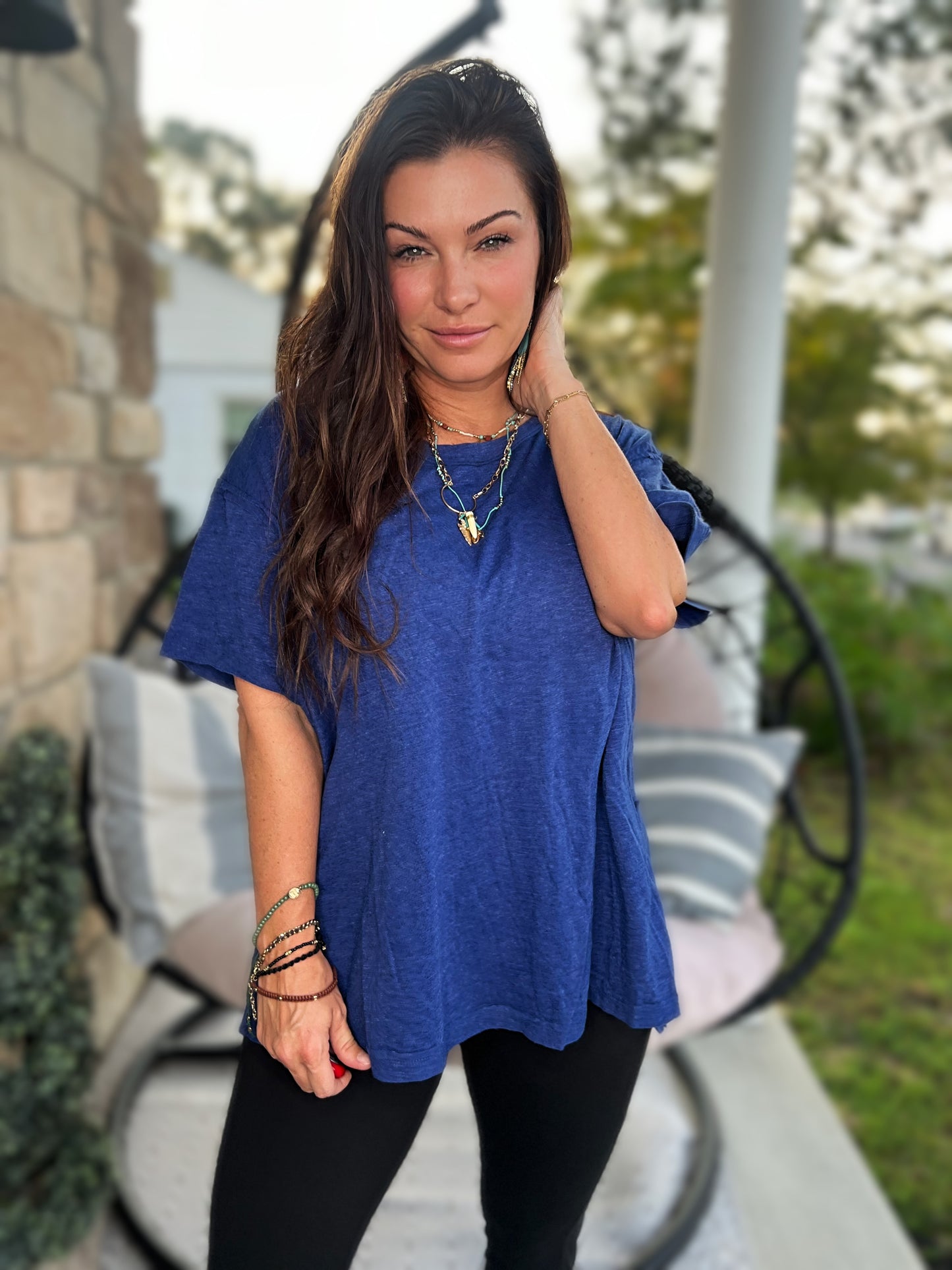 Electric Love Short Sleeve- Navy