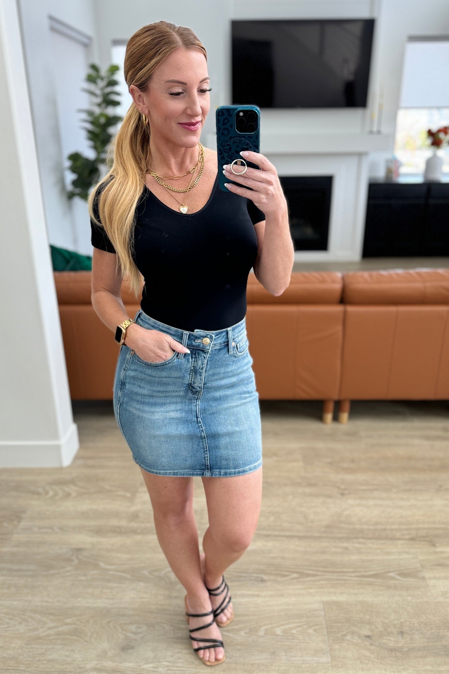 The Gypsy- Judy Blue Tummy Control Skirt