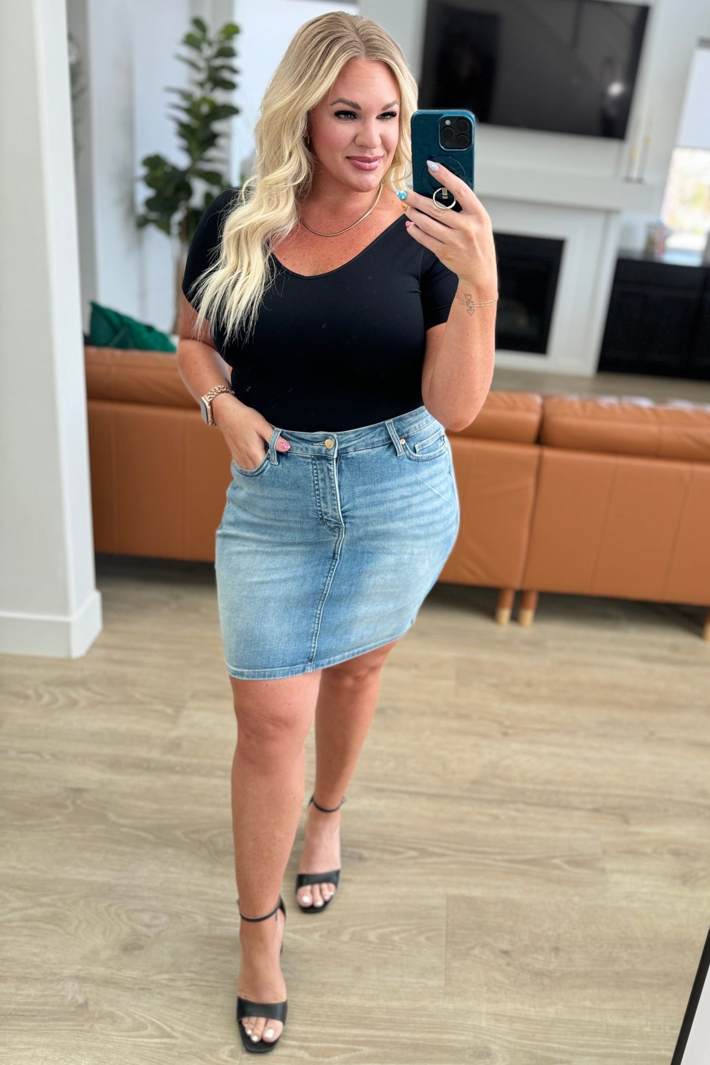 The Gypsy- Judy Blue Tummy Control Skirt