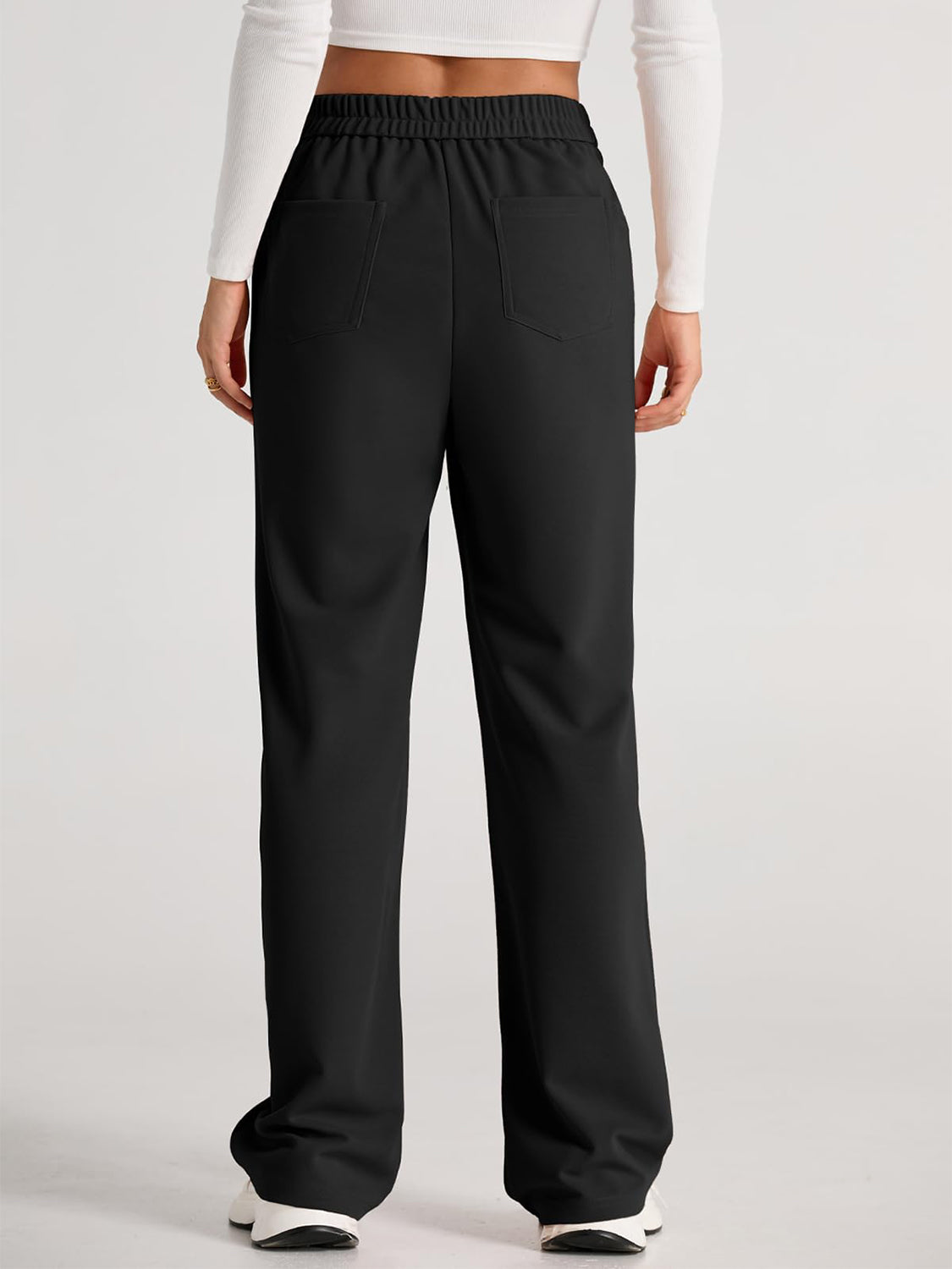 Errand Mom Wide Leg Pants- 8 Colors ( Black, Grey, White, Camel, Khaki, Caramel, Army Green, Gum Leaf)