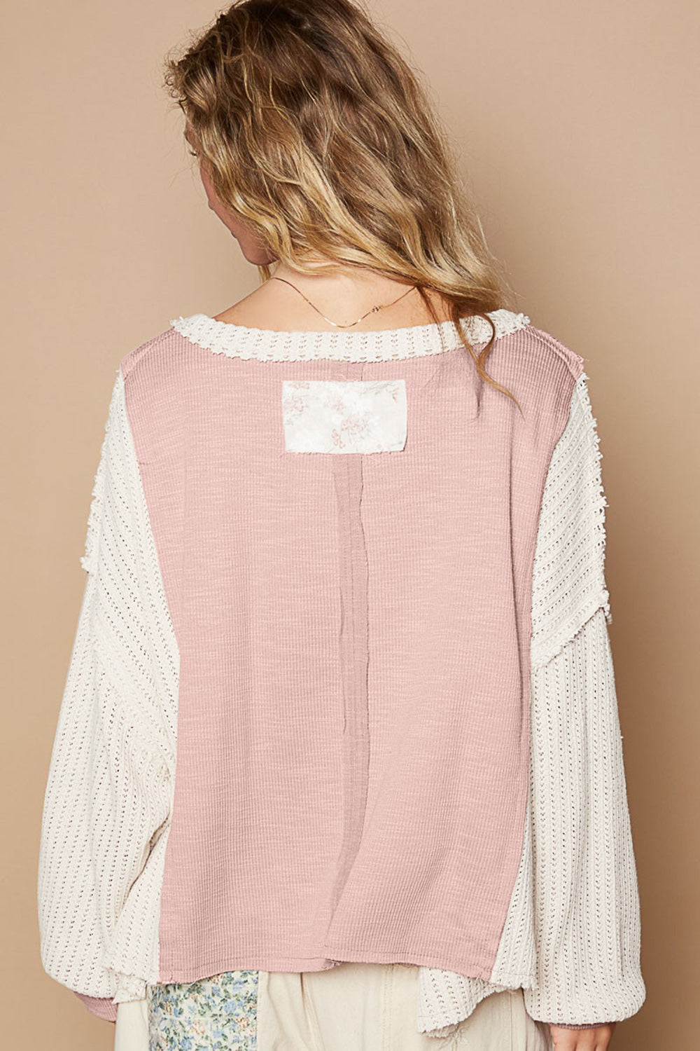 POL Maverick Knit Top- Blush