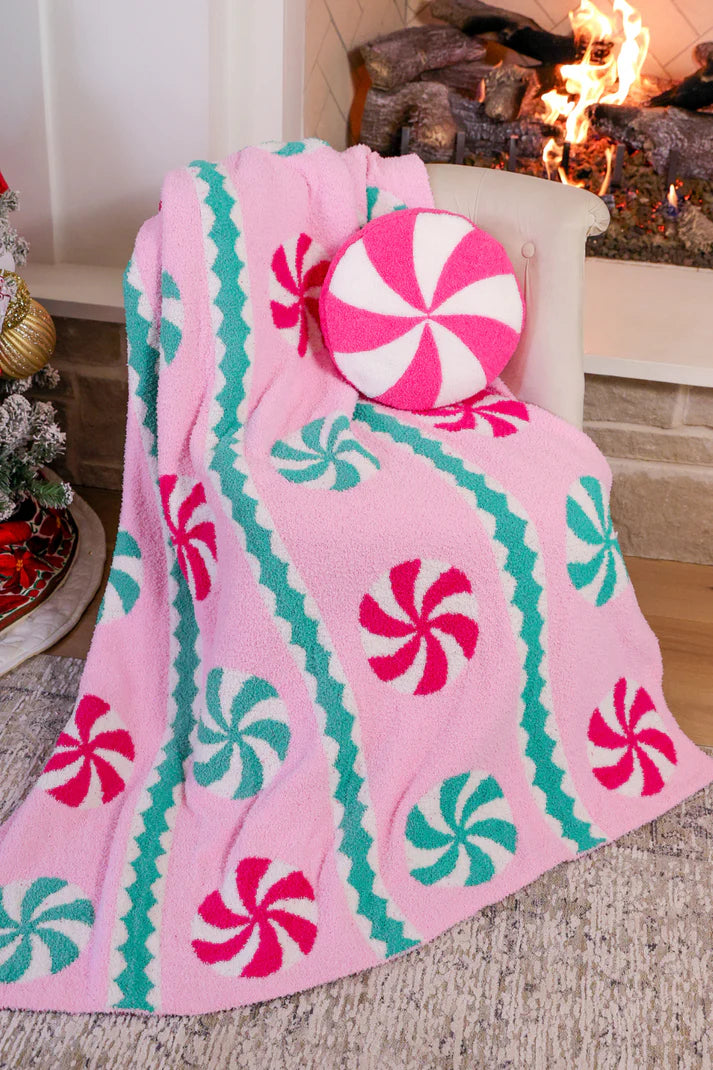 Peppermint Plush Blanket PREORDER