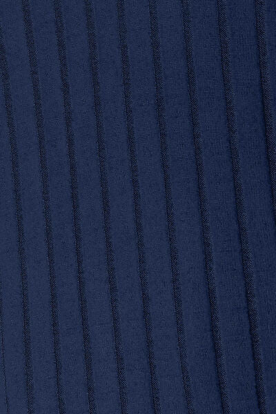 Ribbed Slit Knit Top- 5 Colors (Peacock, Black, Navy, Brick, Green)
