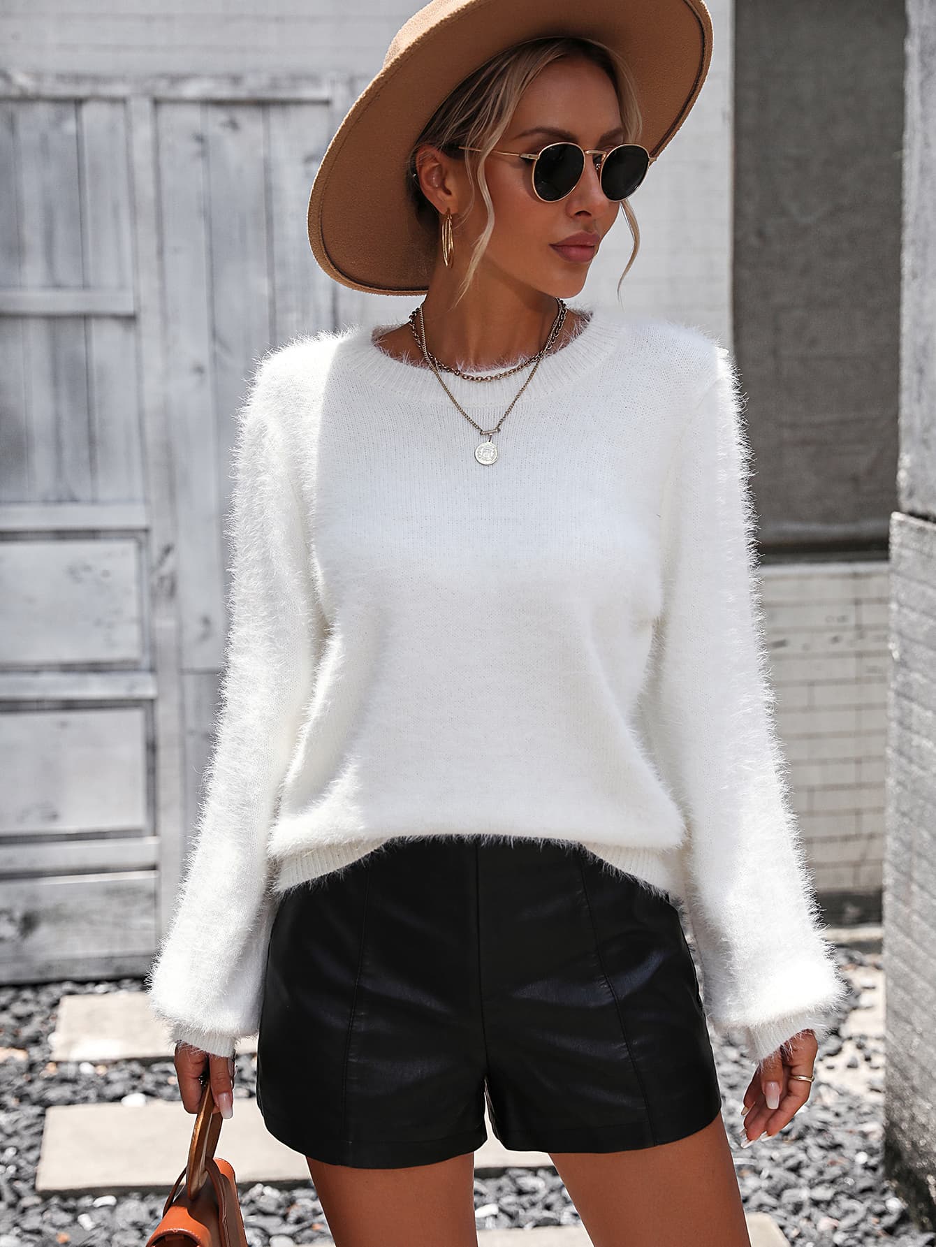 Lap of Luxury Sweater- 4 Colors (White, Black, Gray, Ivory)