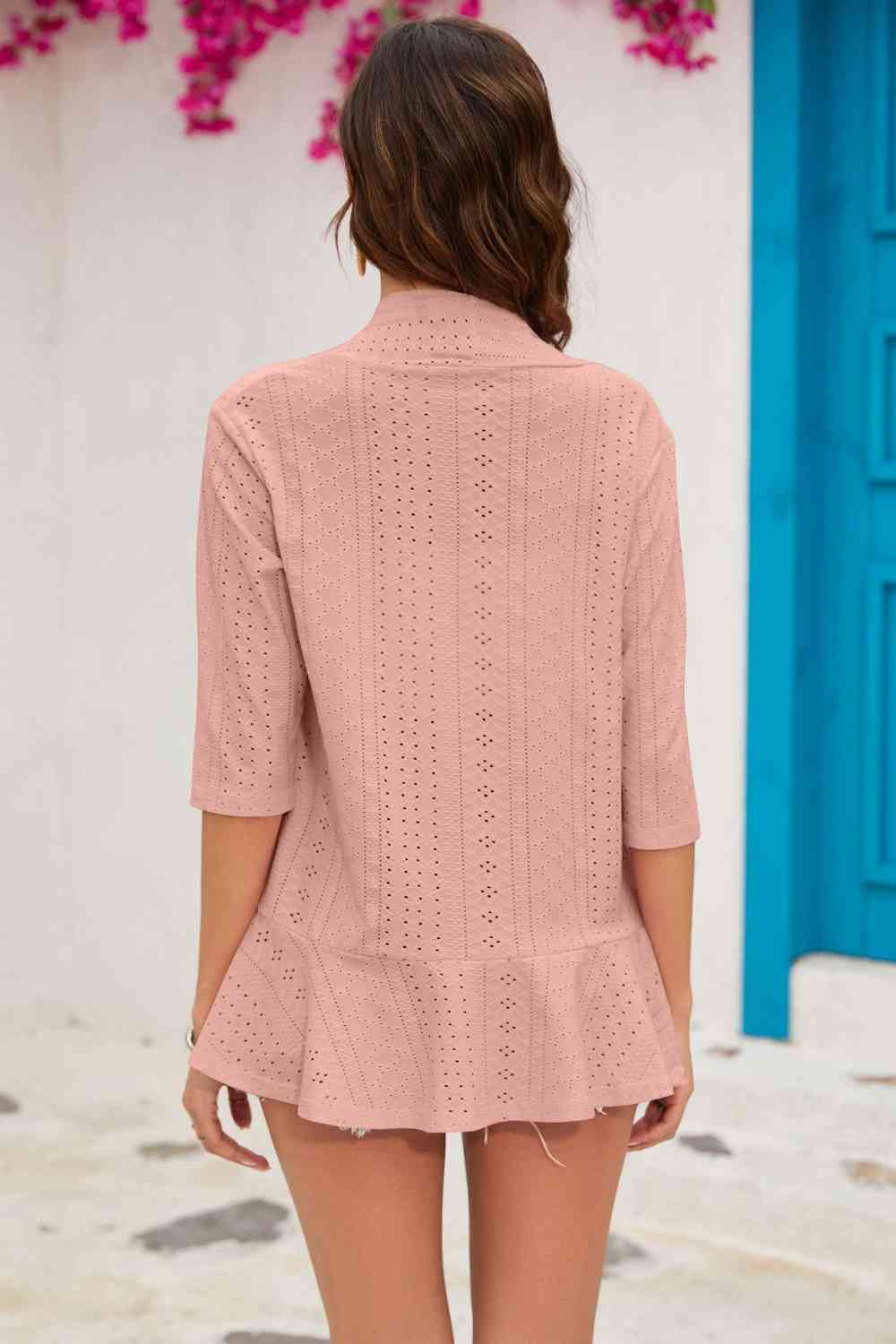 Half Sleeve Cardigan- 6 Colors (Sage, White, Navy, Pink, Black, Blush)