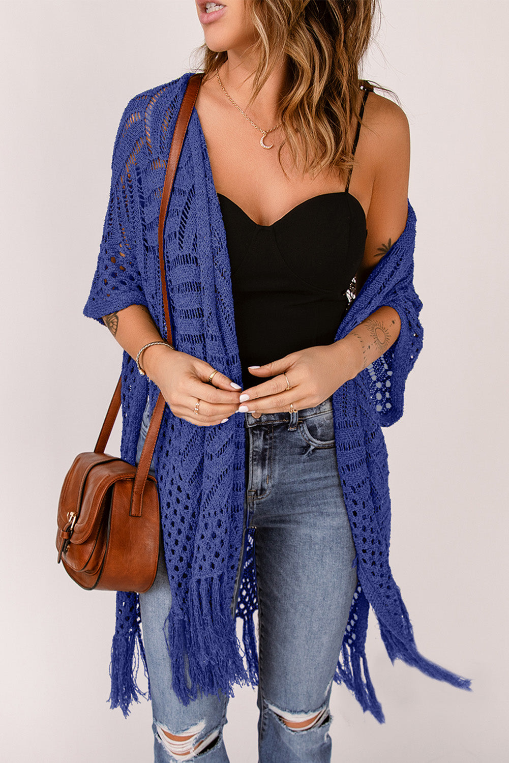 Somewhere on the Beach Cardigan- 5 Colors (White, Misty Blue, Navy, Lavender, Green)