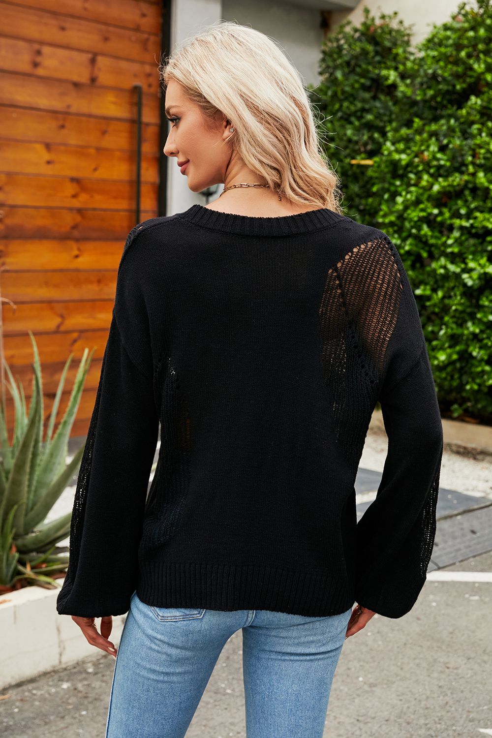 Hidden Cove Knit Sweater- 4 Colors (Green, White, Black, Cream)