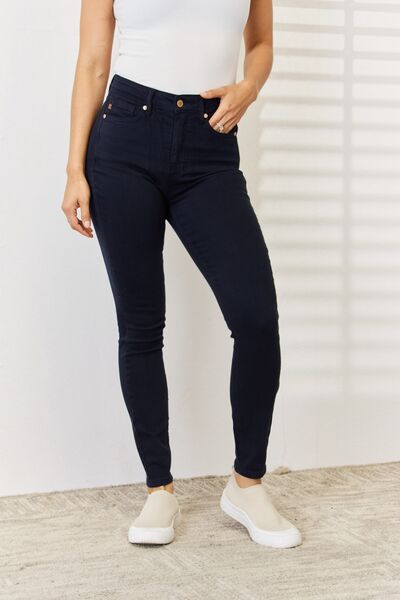 The Knott- Navy Tummy Control Judy Blue Skinny Jeans