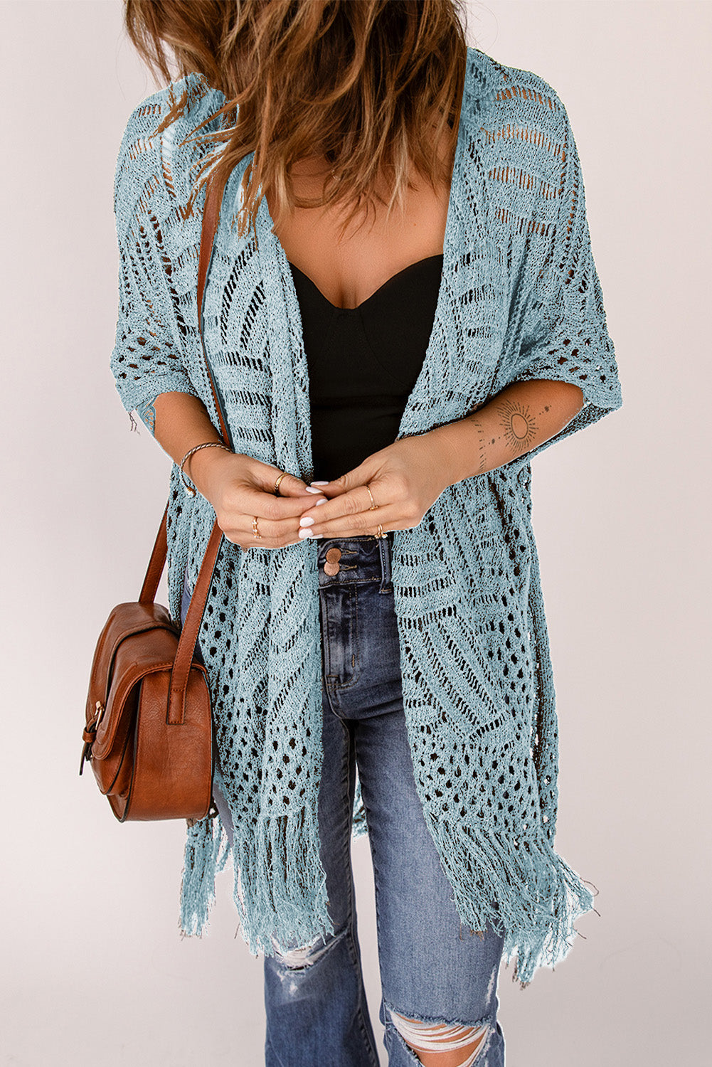 Somewhere on the Beach Cardigan- 5 Colors (White, Misty Blue, Navy, Lavender, Green)