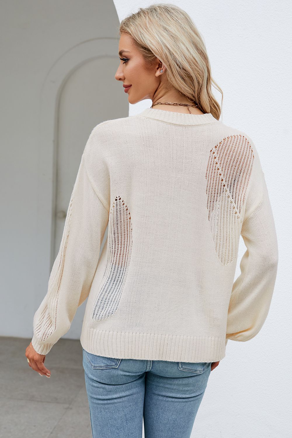 Hidden Cove Knit Sweater- 4 Colors (Green, White, Black, Cream)