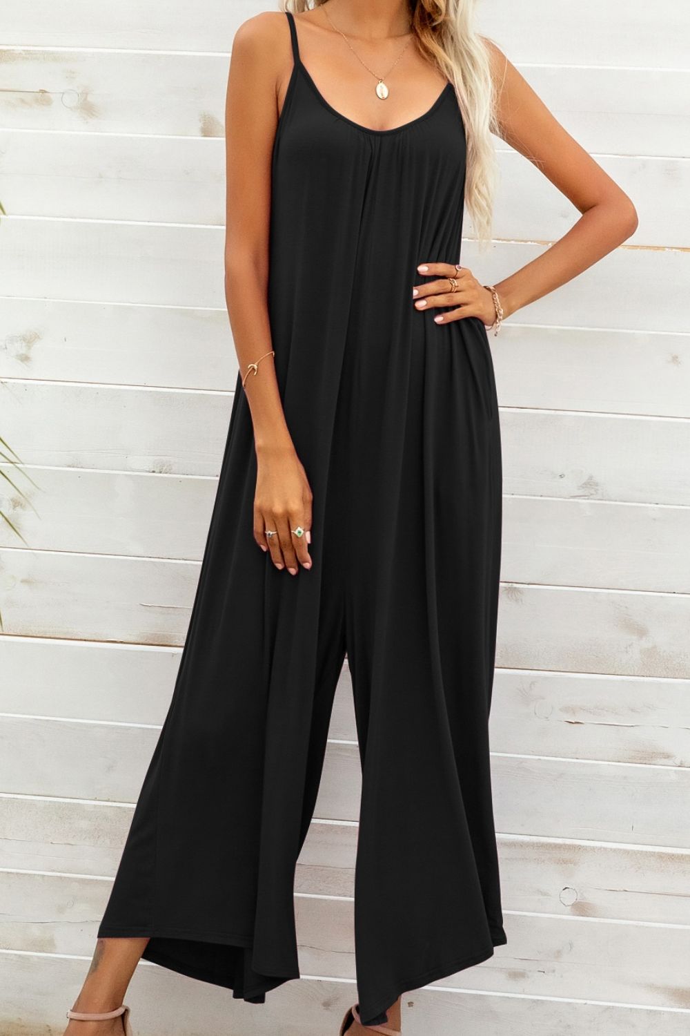 The Simple Days Jumpsuit- 2 Colors (Black, Periwinkle)