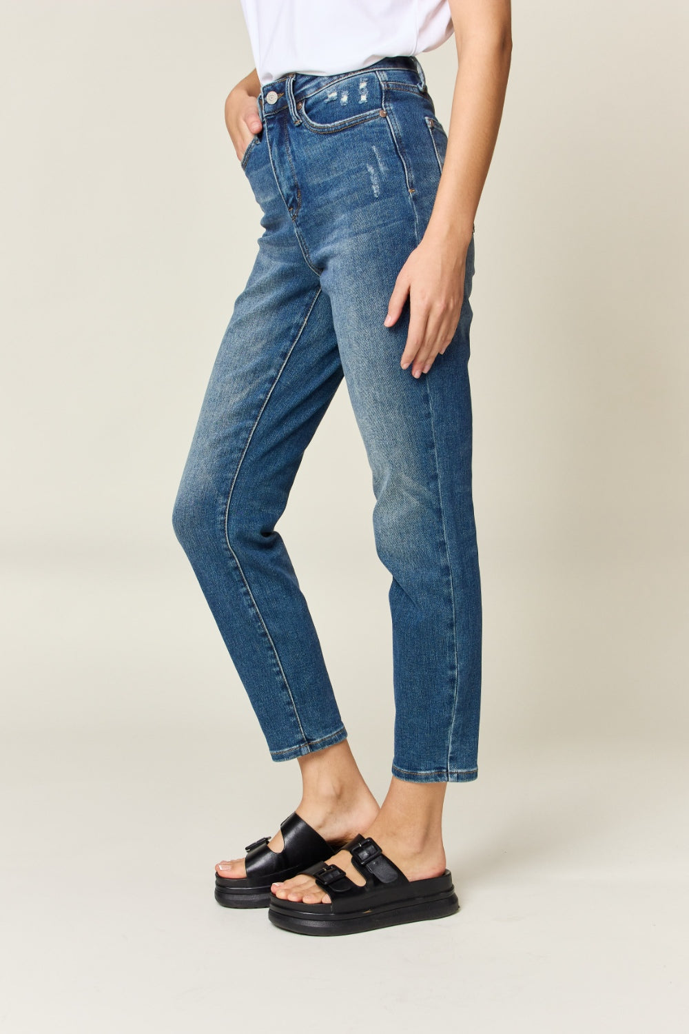 The Anderson- Tummy Control Slim Judy Blue Jeans