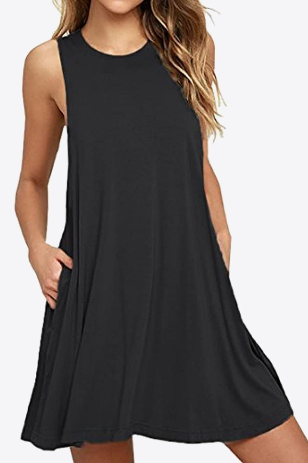 Simple Breeze Dress- 6 Colors (Black, Pastel Blue, Aqua, Army Green, Wine, Turquoise)