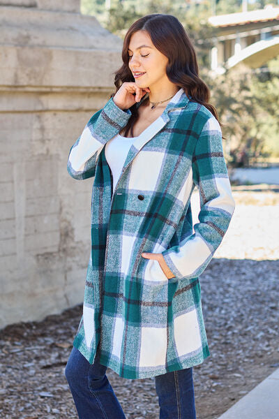 Business Days Coat- 8 Colors (Pink, Blue, Green, Black, Red, Plaid, Violet)